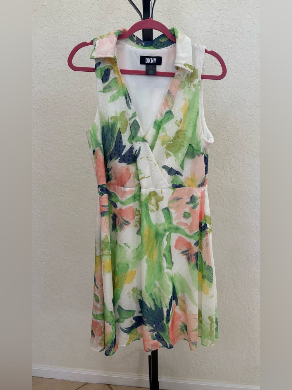 DKNY Sleeveless Dress Floral 14